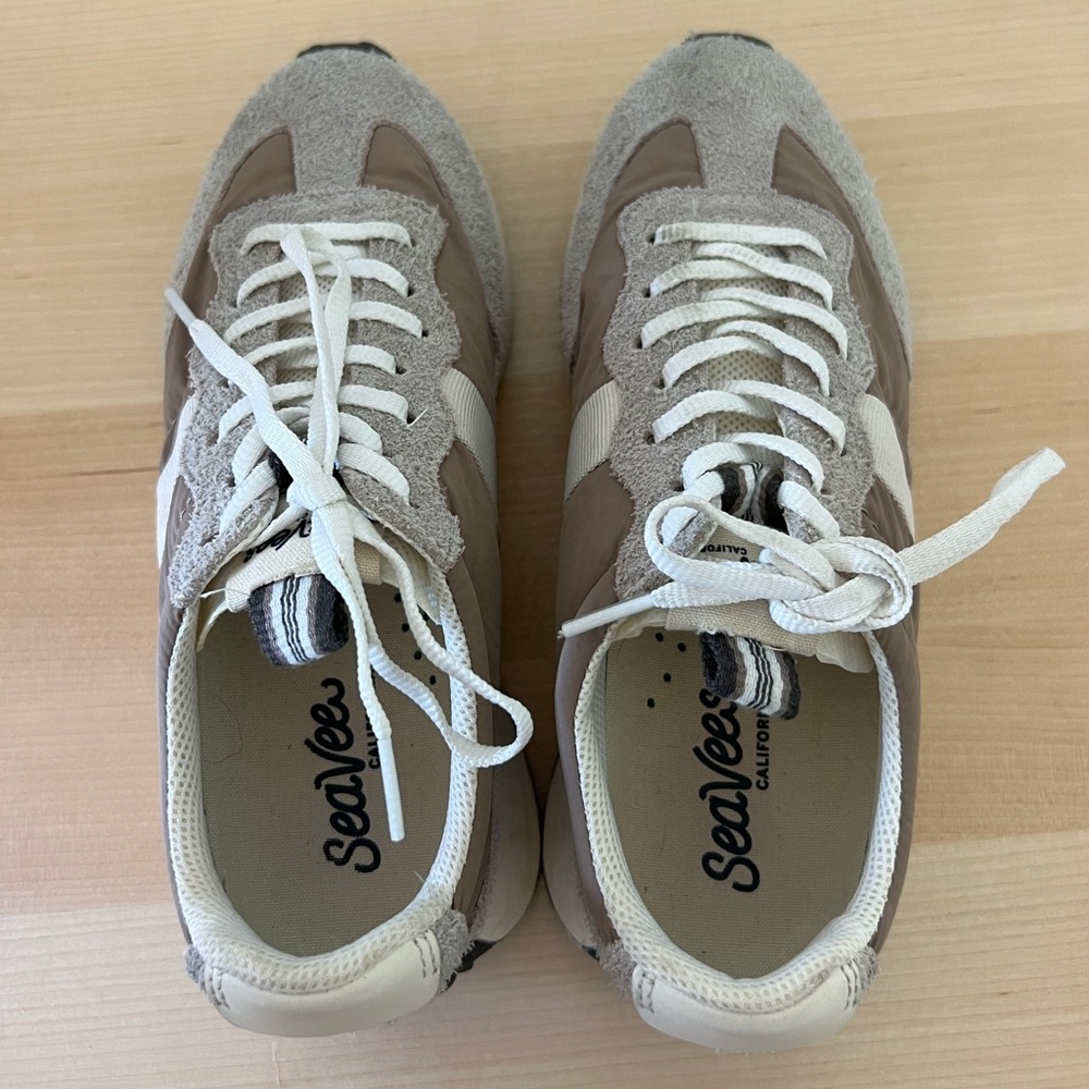SeeVees Acorn Trainers in Latte - Picture 6 of 8